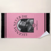 Serviette De Plage Les légendes ne meurent jamais - Le Lotus Blanc (Devant)