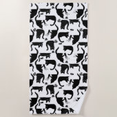 Serviette De Plage Les mauvais chats frappent des trucs sur (Devant)
