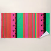 Serviette De Plage Les palmiers de l'île (Devant)