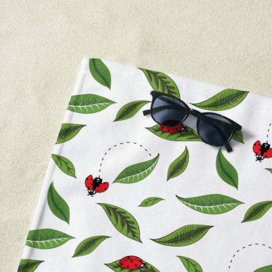 Serviette De Plage Les petites coccinelles (En situation)