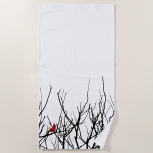 Serviette De Plage Les poivrons de Leslie de ~ d'oiseau de rouge