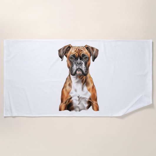 Serviette De Plage Les potes de boxer les mignons dessins pour chien (Devant)