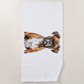 Serviette De Plage Les potes de boxer les mignons dessins pour chien (Devant)