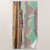 Serviette De Plage Les vastes terres de Navajo par Maynard Dixon (Devant)