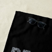 Serviette De Plage Les vrais hommes aiment les chats style scintillan (En situation)