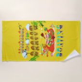 Serviette De Plage Les Week-ends Sont Pour Bateau Dragon (Devant)