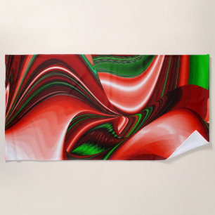 Serviette De Plage L'esprit de l'amour et de l'espoir Abstrait 3D Rai
