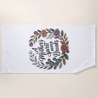 Serviette De Plage L'esprit d'une mère ne se brise jamais