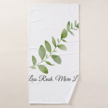 Serviette de plage Less Rush More Life