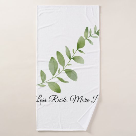 Serviette de plage Less Rush More Life (Serviette de bain)