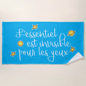 Serviette De Plage L'essentiel invisible pour les yeux (Devant)