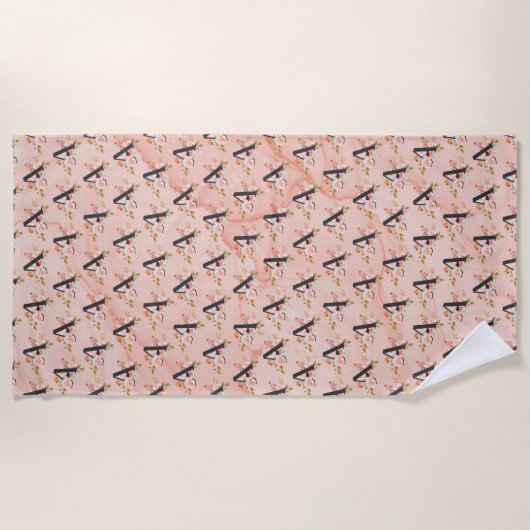 Serviette De Plage Lettre A (Devant)
