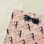 Serviette De Plage Lettre A (En situation)