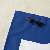 Serviette De Plage LETTRE bloc EIU (En situation)