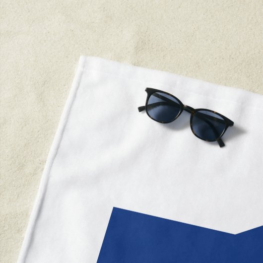 Serviette De Plage LETTRE bloc EIU (En situation)