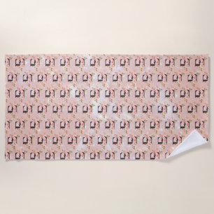 Serviette De Plage Lettre E