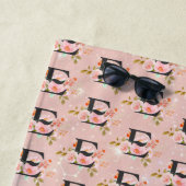 Serviette De Plage Lettre E (En situation)