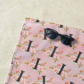 Serviette De Plage Lettre I (En situation)