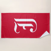 Serviette De Plage LETTRE JSU Classique de l'Université d'État de Jac (Devant)