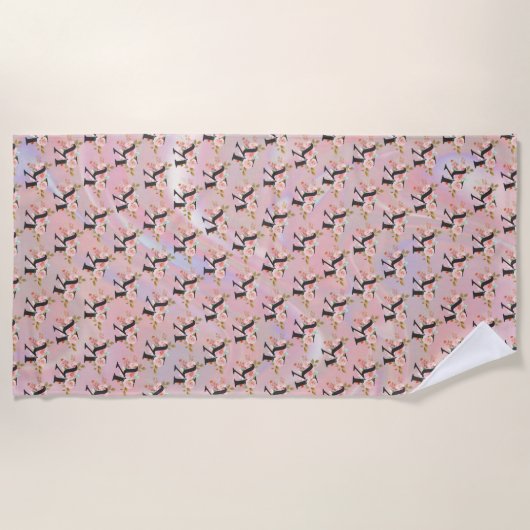 Serviette De Plage Lettre K (Devant)