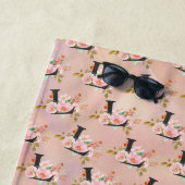 Serviette De Plage Lettre L (En situation)
