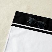 Serviette De Plage Lettre monogramme (En situation)