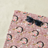 Serviette De Plage Lettre O (En situation)