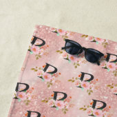 Serviette De Plage Lettre P (En situation)