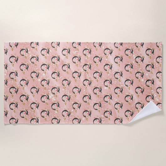 Serviette De Plage Lettre Q (Devant)