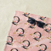 Serviette De Plage Lettre Q (En situation)