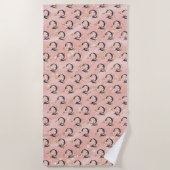 Serviette De Plage Lettre Q (Devant)