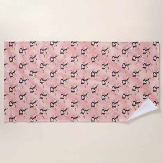 Serviette De Plage Lettre R (Devant)