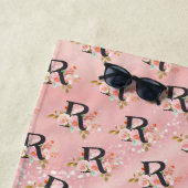 Serviette De Plage Lettre R (En situation)