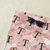 Serviette De Plage Lettre T (En situation)