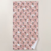 Serviette De Plage Lettre T (Devant)
