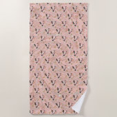 Serviette De Plage Lettre V (Devant)