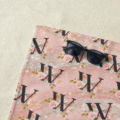 Serviette De Plage Lettre W (En situation)