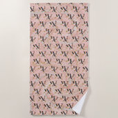 Serviette De Plage Lettre W (Devant)