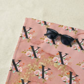 Serviette De Plage Lettre X (En situation)