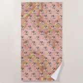 Serviette De Plage Lettre Z (Devant)