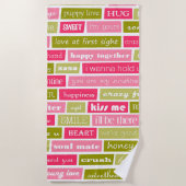 Serviette De Plage Lettres d'amour (Devant)