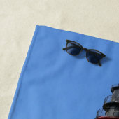 Serviette De Plage Leuchtturm auf Insel Pellworm im Sommer (En situation)