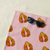 Serviette De Plage Lèvres dorées (En situation)