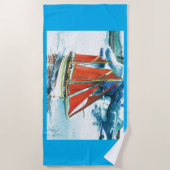 Serviette De Plage L'Eyrún fait pour l'eau libre (Devant)