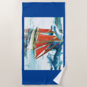 Serviette De Plage L'Eyrún fait pour l'eau libre (Devant)