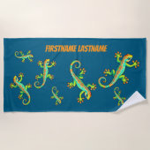 Serviette De Plage Lézards Partout (Devant)