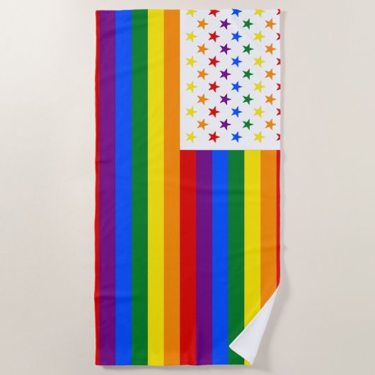 SERVIETTE DE PLAGE LGBT (Devant)