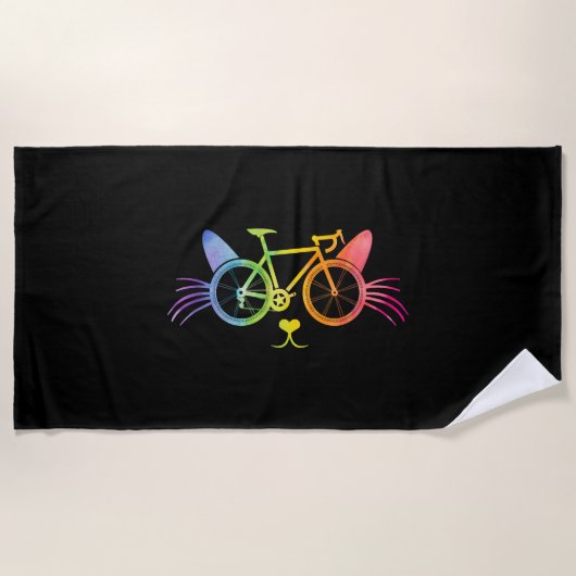 Serviette De Plage Lgbt pour vélos (Devant)