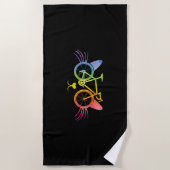 Serviette De Plage Lgbt pour vélos (Devant)