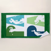 Serviette De Plage L'héritage du golf de Papa (Devant)